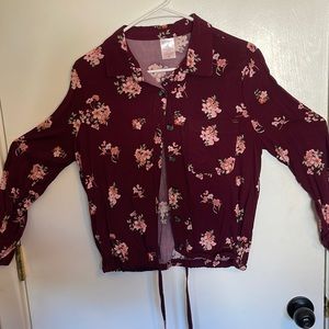 No boundaries button up blouse